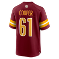 STECN W.Commanders #61 Tyler Cooper Burgundy Team Game Jersey