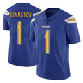 LA.Chargers #1 Quentin Johnston Player Royal Limited Color Rush Vapor Untouchable Home Game STECN Stitched Jerseys