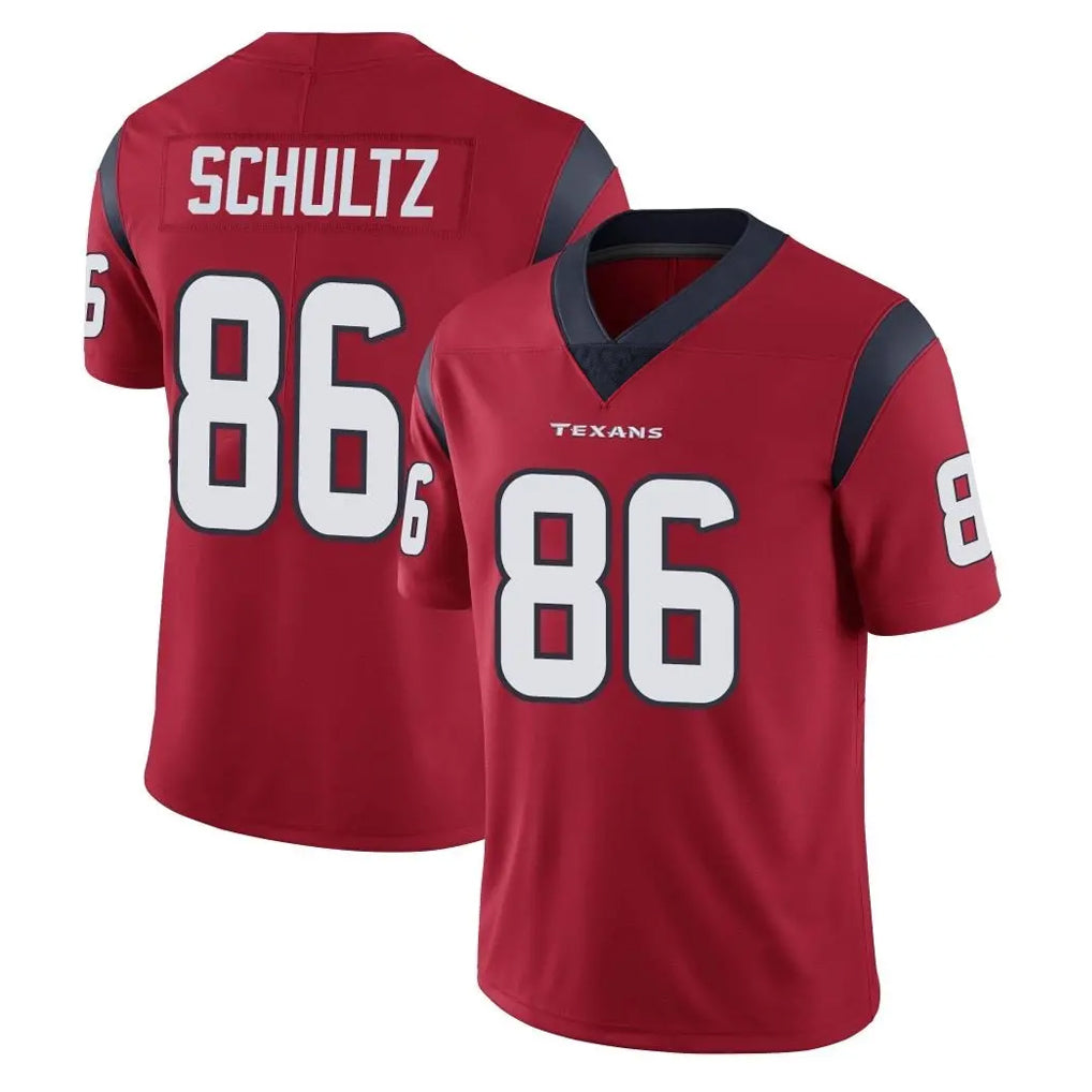 H.Texans #86 Dalton Schultz Player Red Limited Vapor Untouchable Home Game STECN Stitched Jerseys