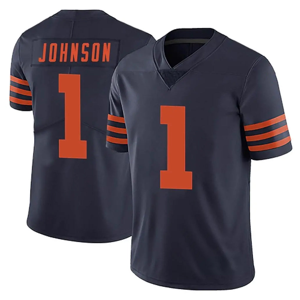 C.Bears #1 Jaylon Johnson Player Navy Blue Alternate Vapor Untouchable Limited STECN Stitched Jerseys