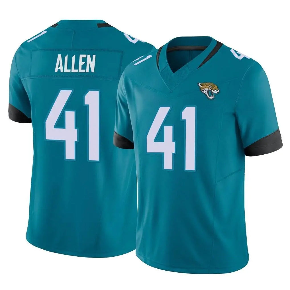 J.Jaguars #41 Josh Hines-Allen Player Teal Vapor F.U.S.E. Limited Home Game STECN Stitched Jerseys