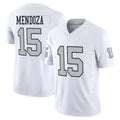 LV.Raiders #15 Fernando Mendoza Player White Vapor F.U.S.E. Limited Home Game STECN Stitched Jerseys