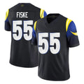 LA.Rams #55 Braden Fiske Player Black Midnight Rivalries Collection Limited Home Game STECN Stitched Jerseys