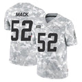 LA.Chargers #52 Khalil Mack Player Arctic Camo Salute To Service Limited Game STECN Stitched Jerseys