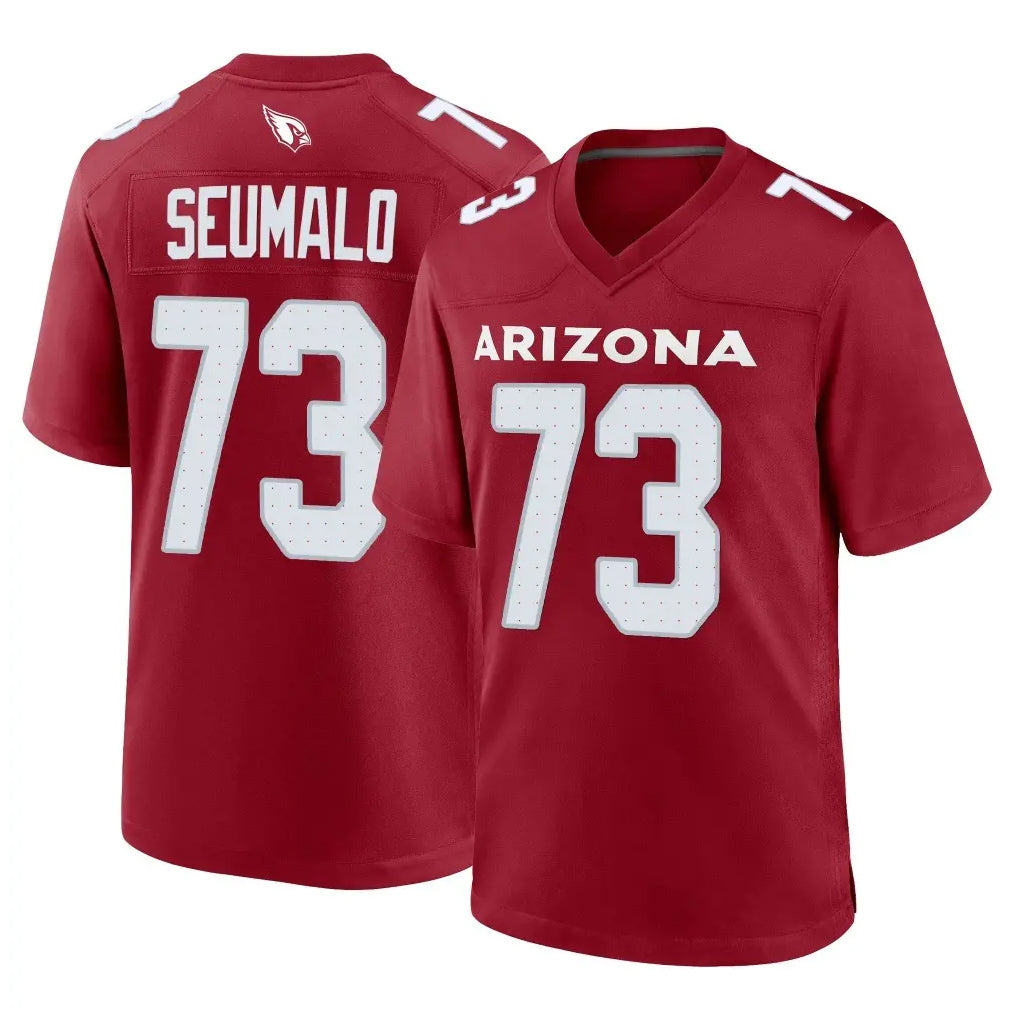 A.Cardinals #73 Isaac Seumalo Player Cardinal Limited Home Game STECN Stitched Jerseys