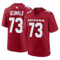 A.Cardinals #73 Isaac Seumalo Player Cardinal Limited Home Game STECN Stitched Jerseys