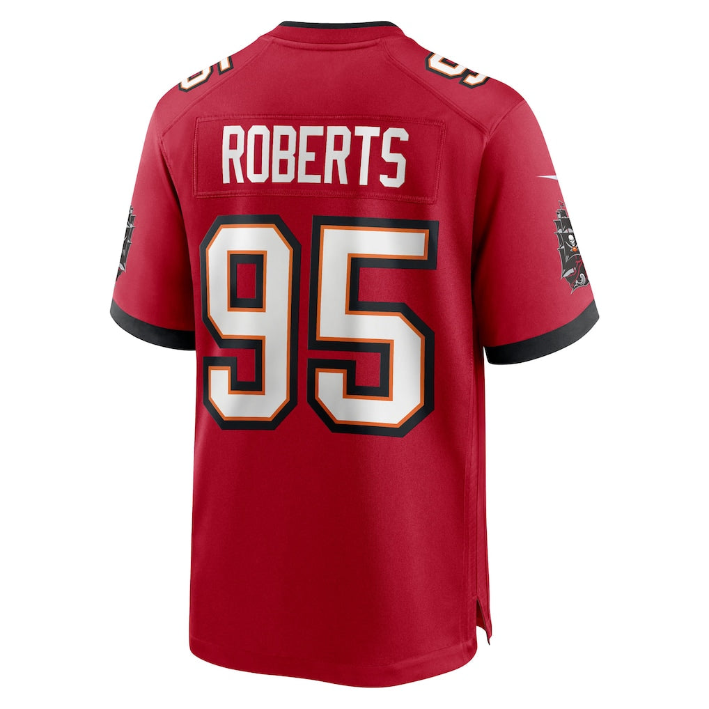 STECN TB.Buccaneers #95 Elijah Roberts Red Team Game Jersey