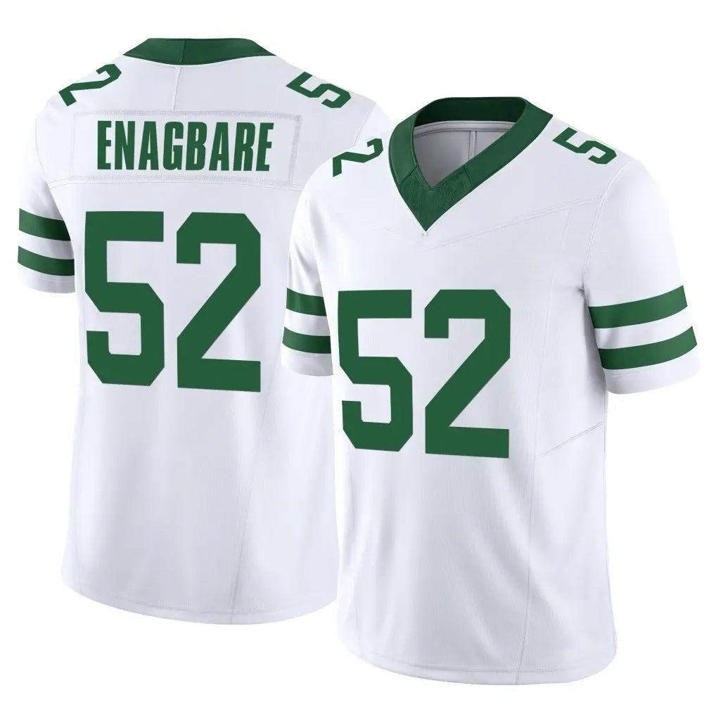 NY.Jets #52 Kingsley Enagbare Player White Legacy Limited Vapor F.U.S.E. Home Game STECN Stitched Jerseys