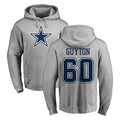 D.Cowboys #60 Tyler Guyton Player Gray LOGO Pullover Hoodie Limited STECN Stitched Jerseys