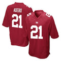 NY.Giants #21 Paulson Adebo Player Red Home Game STECN Stitched Jerseys