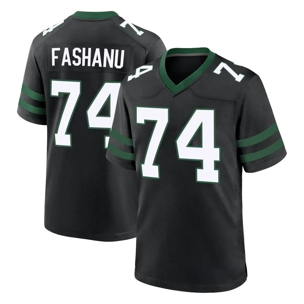 NY.Jets #74 Olu Fashanu Player Black Legacy Home Game STECN Stitched Jerseys