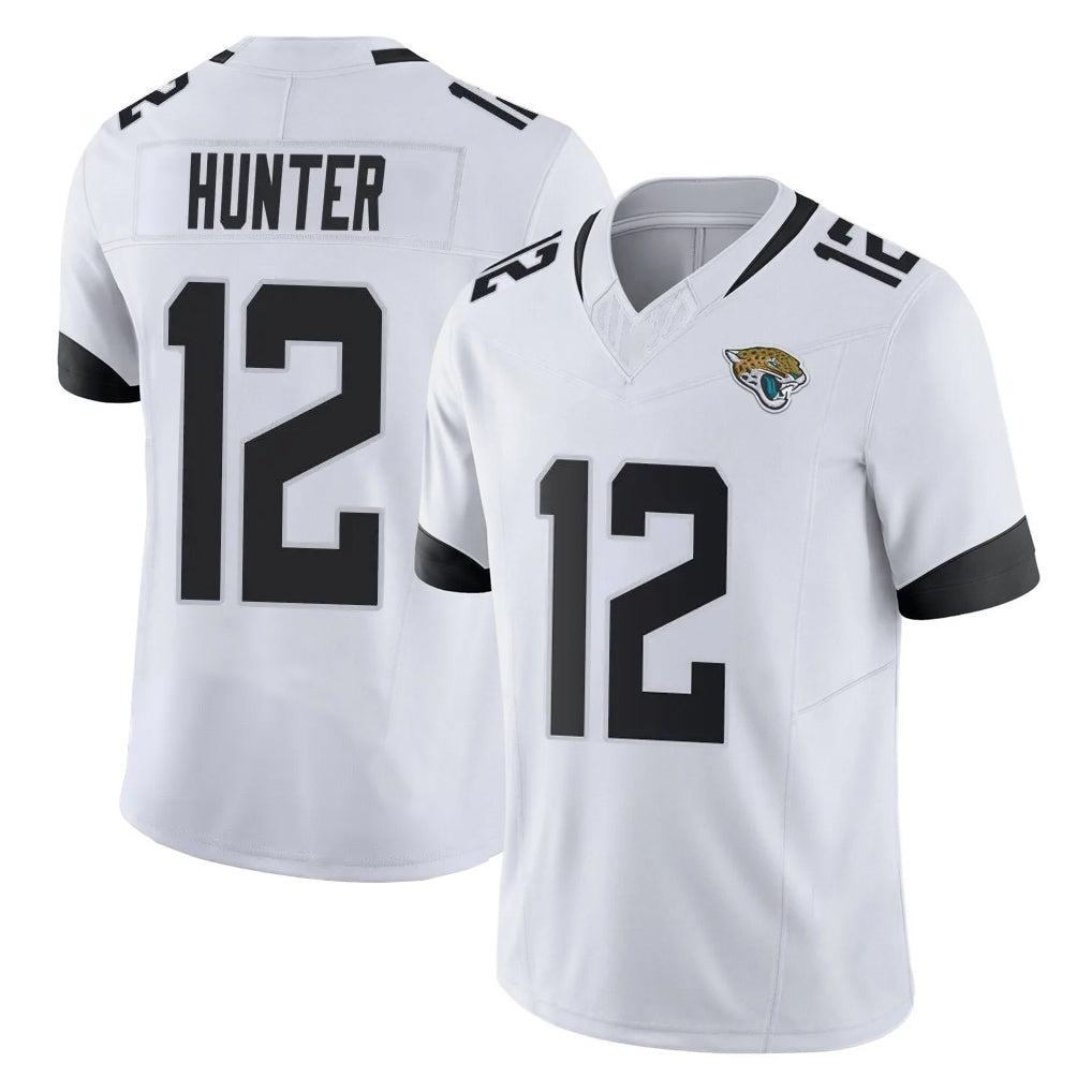 J.Jaguars #12 Travis Hunter Player White Vapor F.U.S.E. Limited Home Game STECN Stitched Jerseys