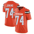 C.Browns #74 Elgton Jenkins Player Orange Alternate Vapor Untouchable Limited Home Game STECN Stitched Jerseys