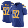 LA.Chargers #52 Khalil Mack Player Royal Limited Color Rush Vapor Untouchable Home Game STECN Stitched Jerseys