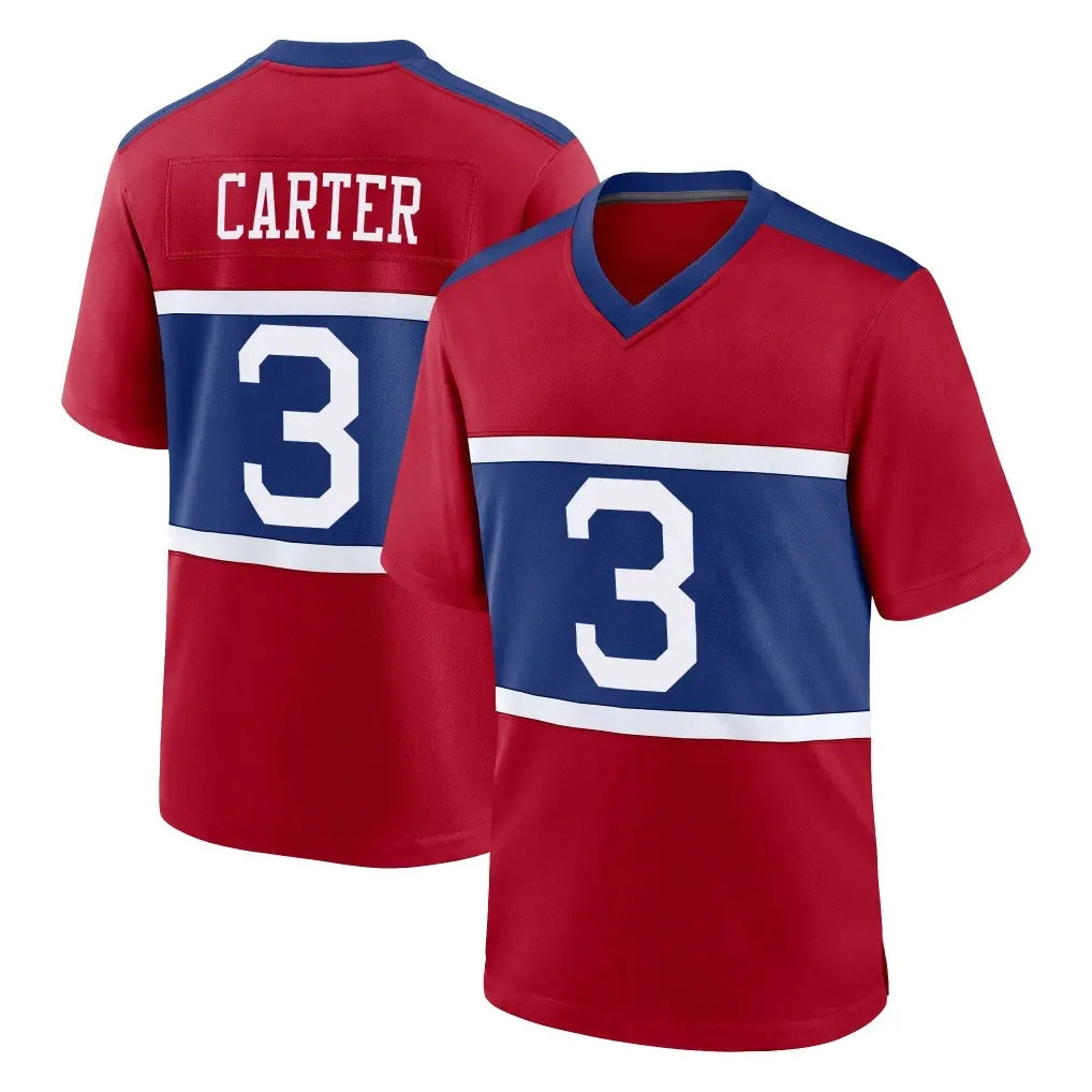 NY.Giants #3 Abdul Carter Player Red Century Home Game STECN Stitched Jerseys