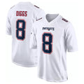 NE.Patriots #18 Kyle Williams Player White Fashion Limited Home Game STECN Stitched Jerseys