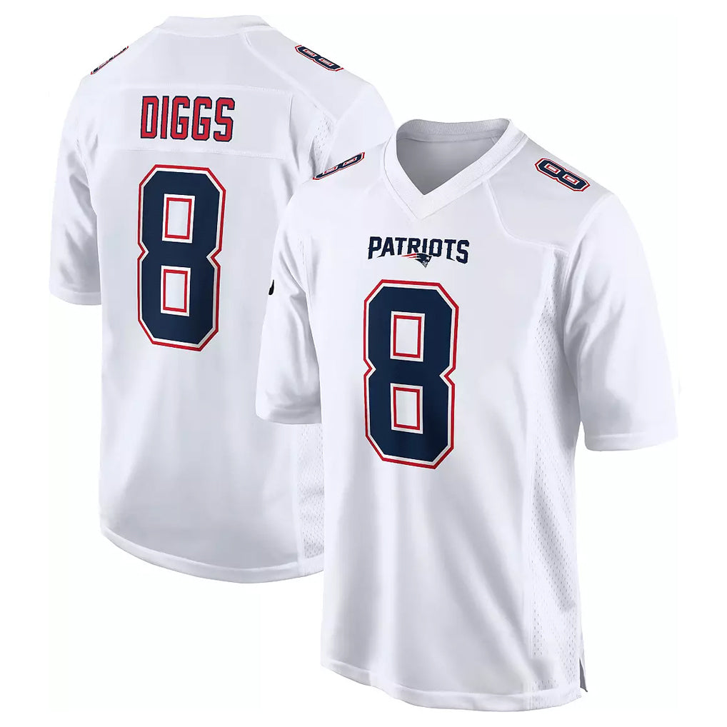 NE.Patriots #18 Kyle Williams Player White Fashion Limited Home Game STECN Stitched Jerseys