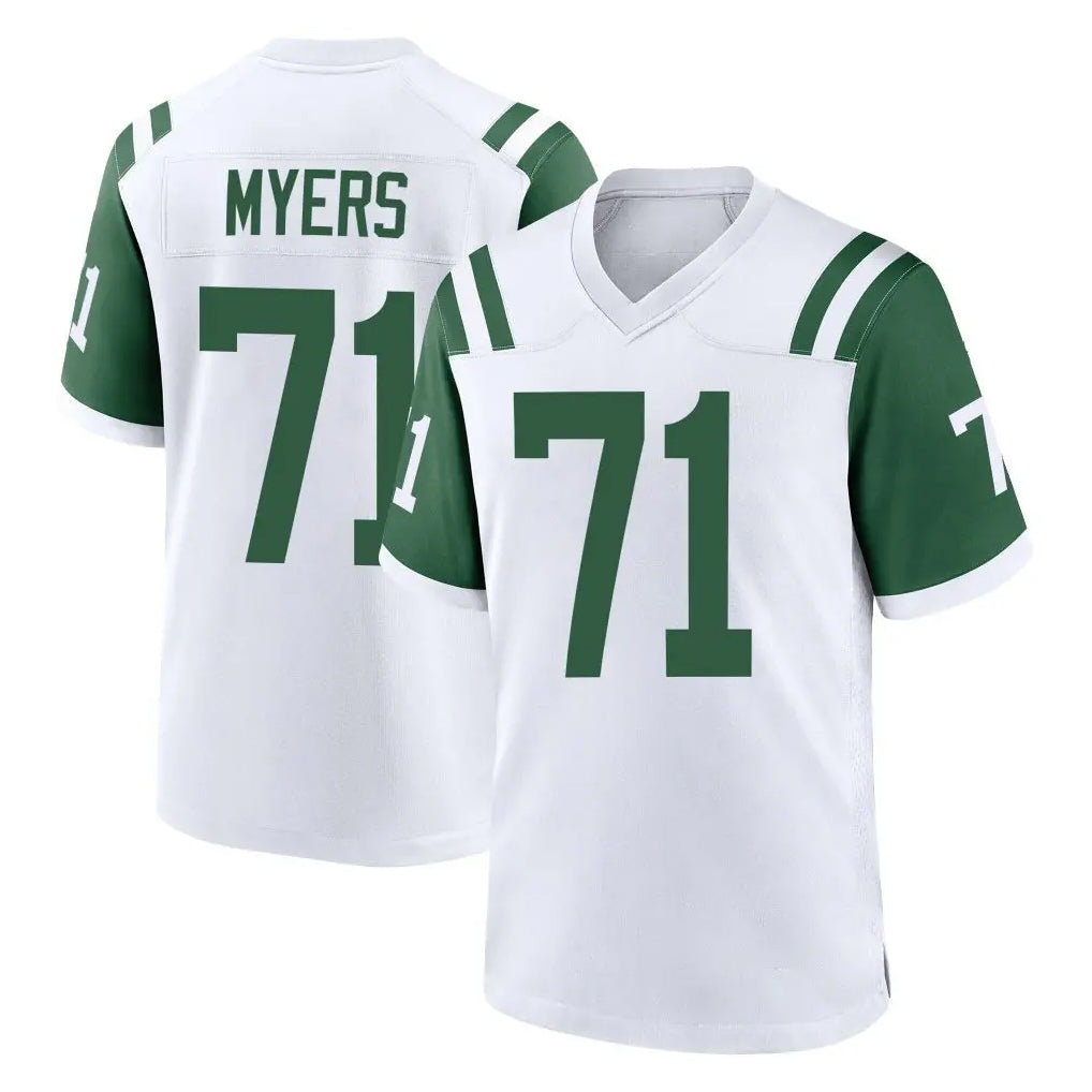NY.Jets #71 Josh Myers Player White Classic Home Game STECN Stitched Jerseys