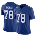 NY.Giants #78 Andrew Thomas Player Royal Limited Vapor F.U.S.E. Home Game STECN Stitched Jerseys