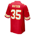 STECN KC.Chiefs #35 Jaylen Watson Red Game Player Jersey