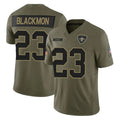 NO.Saints #23 Julian Blackmon Player Olive 2025 Salute To Service Limited STECN Stitched Jerseys