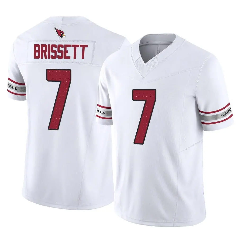 A.Cardinals #7 Jacoby Brissett Player White Vapor F.U.S.E. Limited Home Game STECN Stitched Jerseys