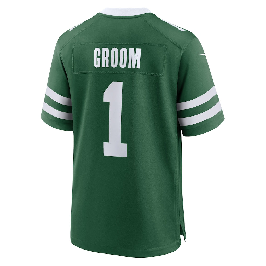 STECN NY.Jets #1 Groom Legacy Green Game Jersey