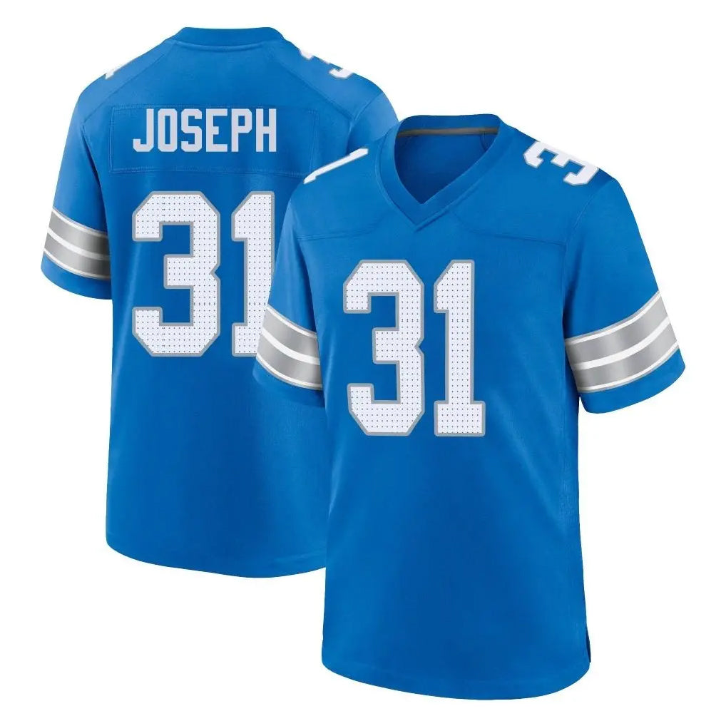 D.Lions #31 Kerby Joseph Player Blue Alternate Home Game STECN Stitched Jerseys