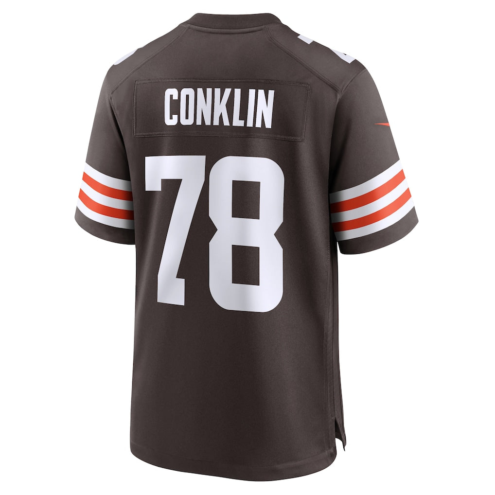STECN C.Browns #78 Jack Conklin Brown Team Game Jersey