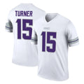 M.Vikings #15 Dallas Turner Player White Alternate Legend Home Game STECN Stitched Jerseys
