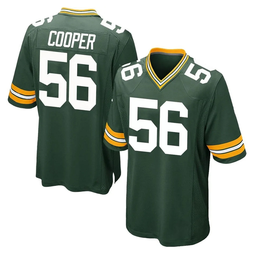 GB.Packers #56 Edgerrin Cooper Player Green Home Game STECN Stitched Jerseys