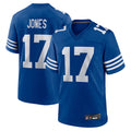 IN.Colts #17 Daniel Jones Player Royal Limited Home Game STECN Stitched Jerseys