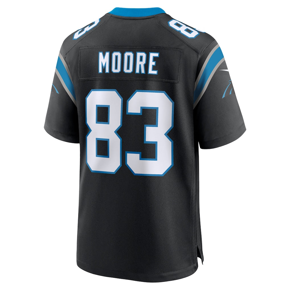 STECN C.Panthers #83 David Moore Black Game Jersey