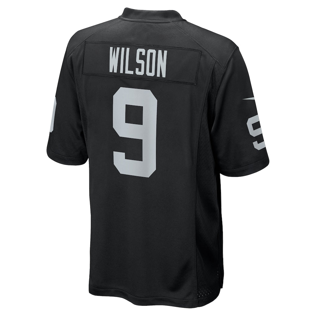 STECN LV.Raiders #9 Tyree Wilson Black Game Jersey