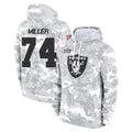 LV.Raiders #74 Kolton Miller Player Arctic Camo Salute to Service Hoodies Limited Game STECN Stitched Jerseys
