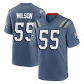 NE.Patriots #55 Jared Wilson Player Blue Rivalries Collection Home Game STECN Stitched Jerseys