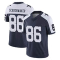 D.Cowboys #86 Luke Schoonmaker Player Navy-White Limited Alternate Vapor Untouchable Home Game STECN Stitched Jerseys