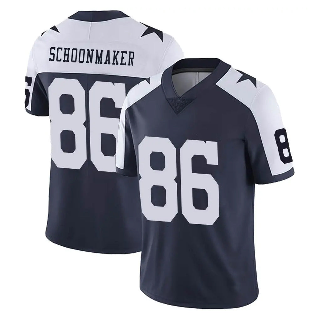 D.Cowboys #86 Luke Schoonmaker Player Navy-White Limited Alternate Vapor Untouchable Home Game STECN Stitched Jerseys