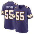 M.Vikings #55 Eric Wilson Player Purple Classic Home Game STECN Stitched Jerseys