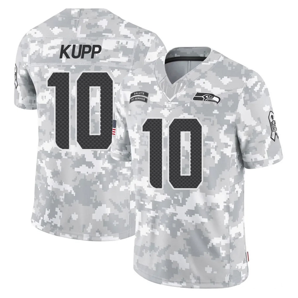 S.Seahawks #10 Cooper Kupp Player Arctic Camo Limited Salute To Service Home Game STECN Stitched Jerseys