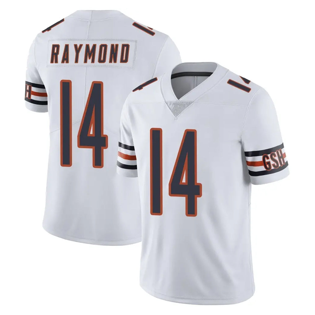 C.Bears #14 Kalif Raymond Player White Vapor Untouchable Limited Home Game STECN Stitched Jerseys