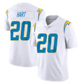 LA.Chargers #20 Cam Hart Player White Limited Vapor Untouchable Home Game STECN Stitched Jerseys