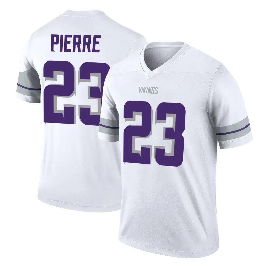 M.Vikings #23 James Pierre Player White Alternate Legend Home Game STECN Stitched Jerseys