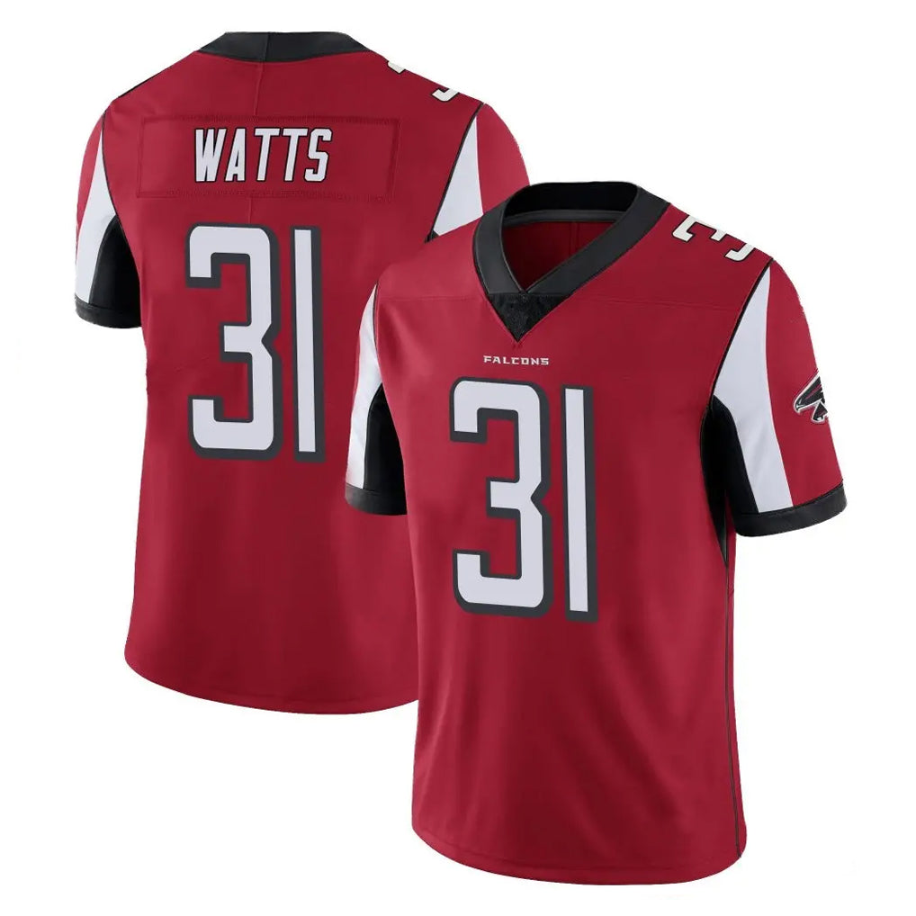 A.Falcons #31 Xavier Watts Player Red Color Vapor Untouchable Limited Home Game STECN Stitched Jerseys