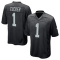LV.Raiders #1 Tre Tucker Player Black Home Game STECN Stitched Jerseys
