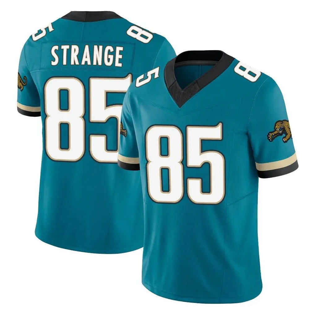 J.Jaguars #85 Brenton Strange Player Teal Prowler Throwback Vapor F.U.S.E. Limited Home Game STECN Stitched Jerseys