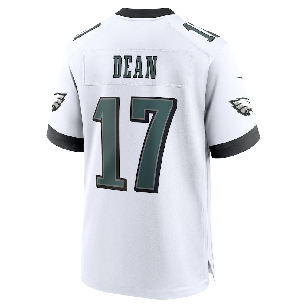 STECN P.Eagles #17 Nakobe Dean White Game Jersey