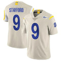 LA.Rams #9 Matthew Stafford Player Bone Limited Vapor Home Game STECN Stitched Jerseys