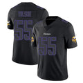 M.Vikings #55 Eric Wilson Player Black Impact LImited Home Game STECN Stitched Jerseys
