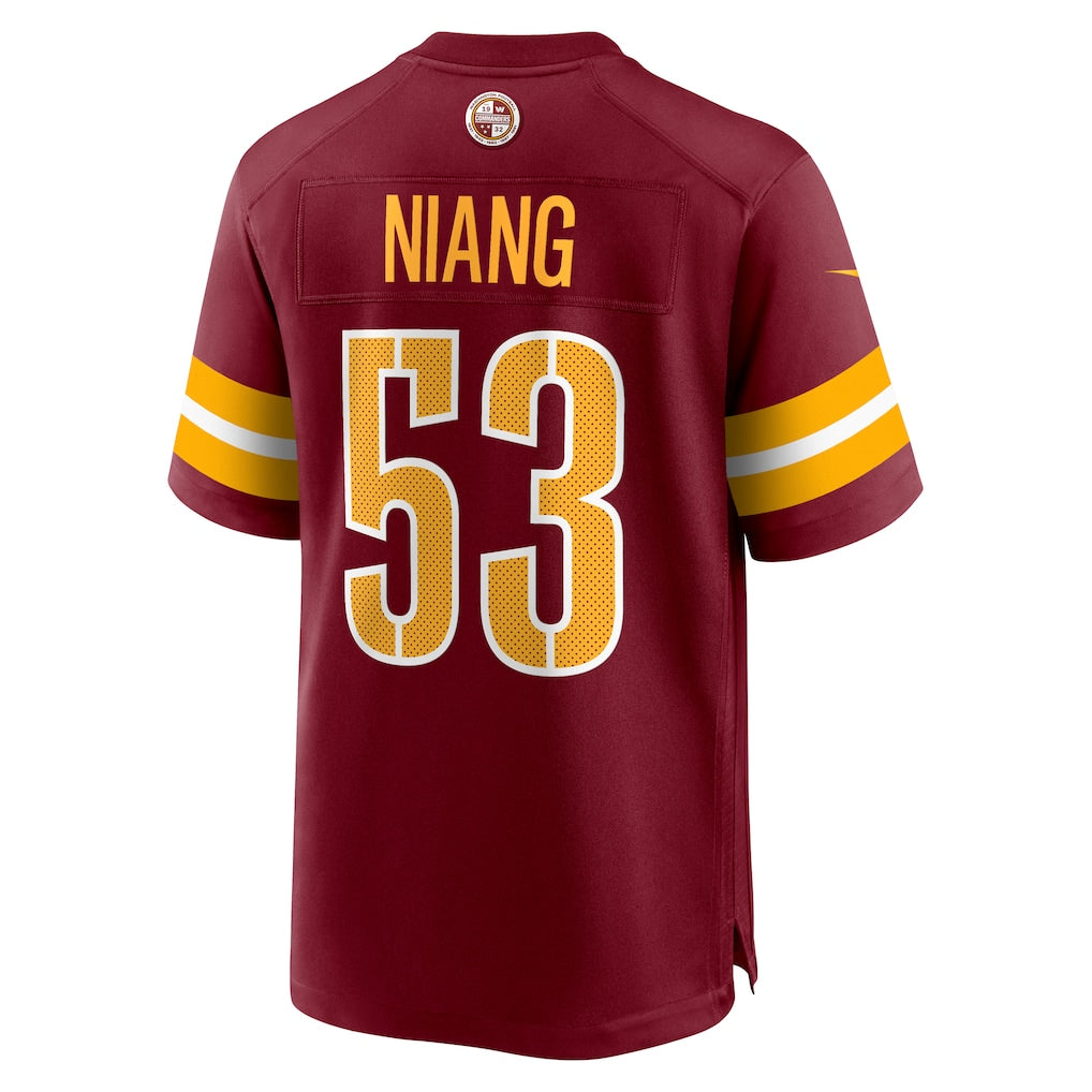 STECN W.Commanders #53 Lucas Niang Burgundy Team Game Jersey